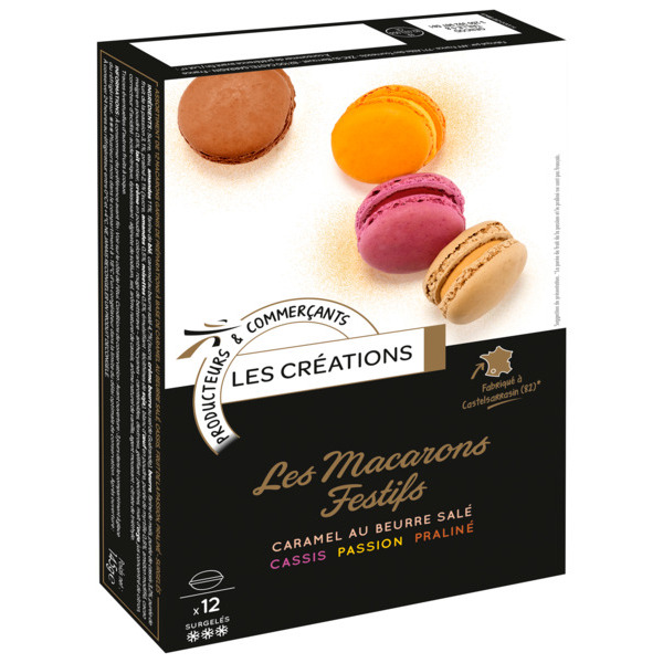 LES CRÉATIONS LES MACARONS FESTIFS SURGELÉS 
 code EAN 3250392967581 