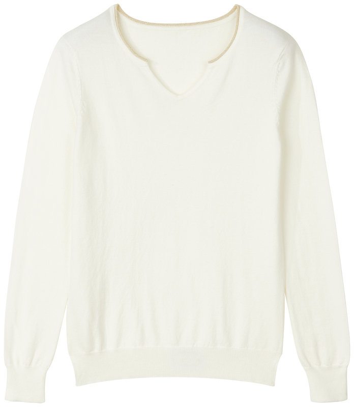 PULL COL V LUREX FEMME Eldys