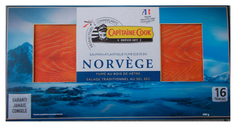 SAUMON FUMÉ NORVÈGE (1) capitaine cook