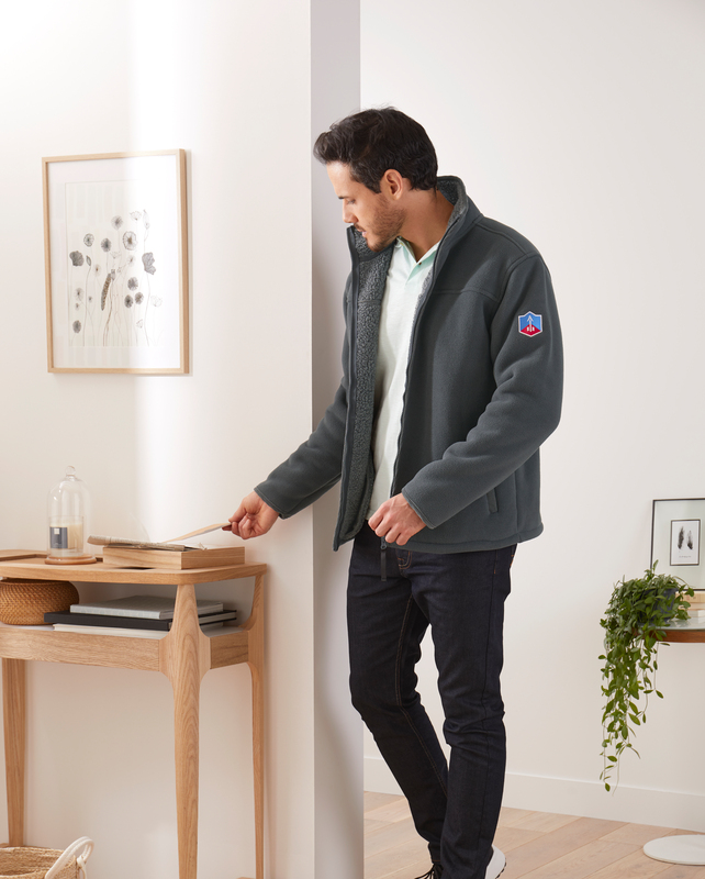 VESTE HOMME ÉPAISSE POLAIRE DOUBLÉE Eldys