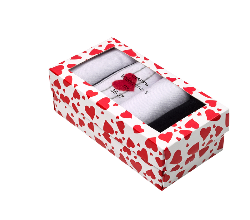 COFFRETS CADEAUX DE 4 MI-CHAUSSETTES DE COUPLE ...