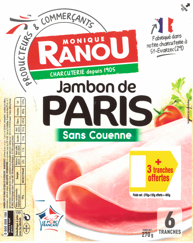 JAMBON PARIS SANS COUENNE monique ranou