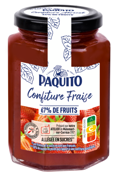 CONFITURE DE FRAISE 67% DE FRUITS
