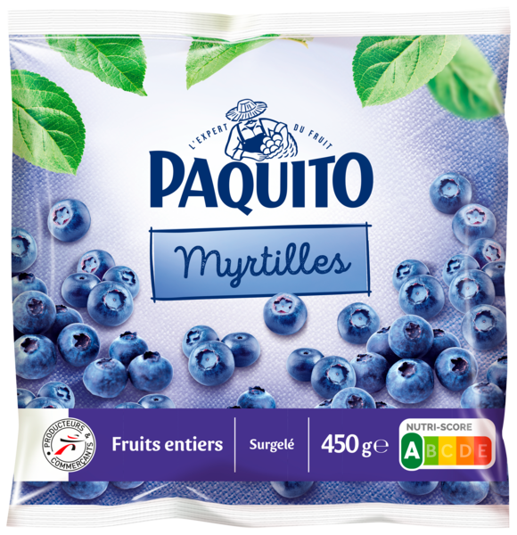 PAQUITO MYRTILLES SURGELÉES 
 code EAN 3250393114366 