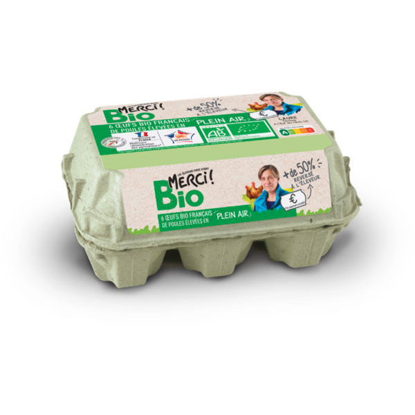 6 ŒUFS BIO PLEIN AIR 
