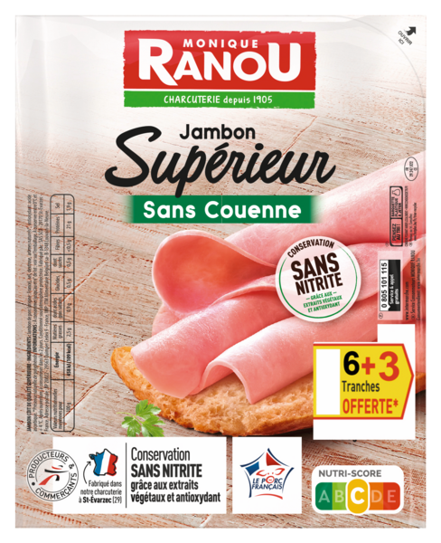 JAMBON SUPÉRIEUR SANS COUENNE CONSERVATION SANS...