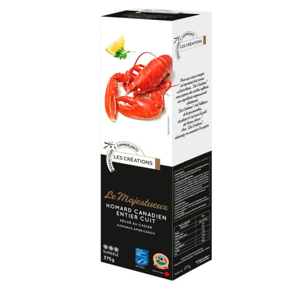 LE MAJESTUEUX,HOMARD CANADIEN ENTIER CUIT MSC S...