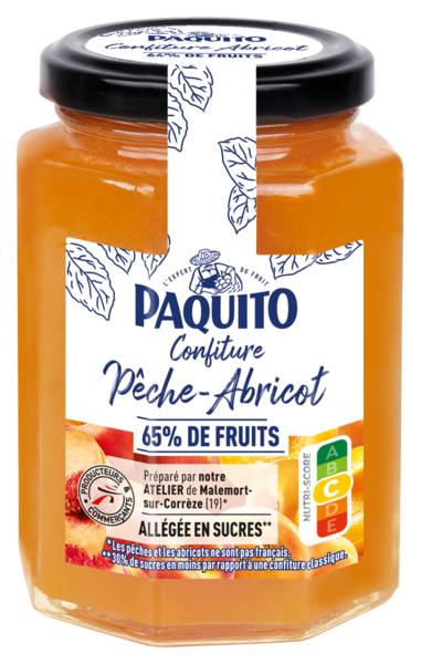 CONFITURE PÊCHE - ABRICOT
PAQUITO