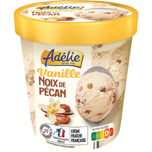 POT GLACÉ VANILLE NOIX DE PÉCAN
ADÉLIE