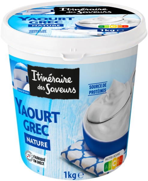 ITINÉRAIRE DES SAVEURS YAOURT GREC NATURE POT 
 code EAN 3250393443510 