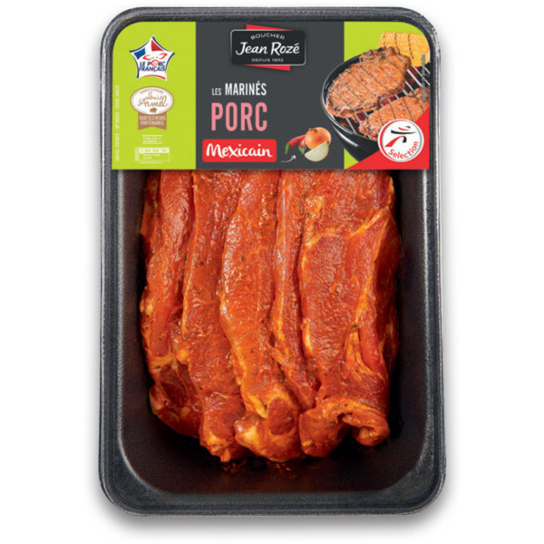 CÔTES DE PORC MARINÉES A LA MEXICAINE 
JEAN ROZÉ