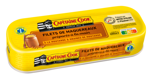 FILETS DE MAQUEREAUX  À LA MOUTARDE ET AUX GRAI...