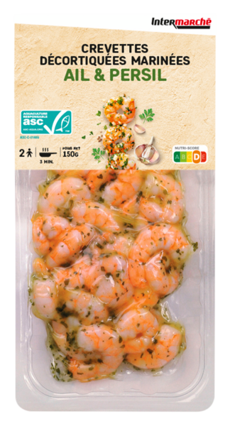CREVETTES ASC MARINEES AIL&PERSIL
