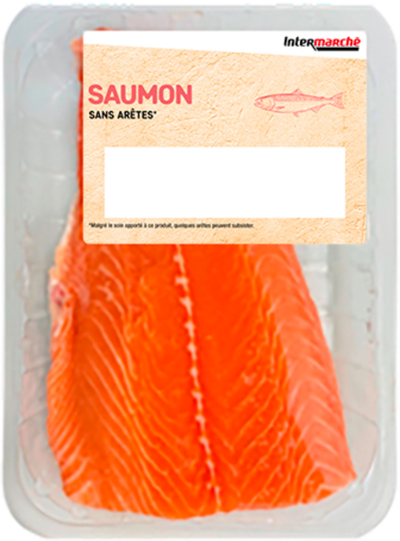 INTERMARCHE FILET DE SAUMON SANS ARÊTES 
 code EAN 3250393468643 