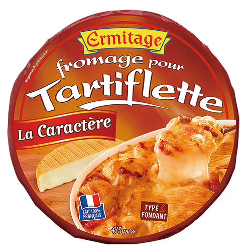 ERMITAGE FROMAGE POUR TARTIFLETTE LA CARACTÈRE 27% MAT.GR. code EAN 3250550018636 
