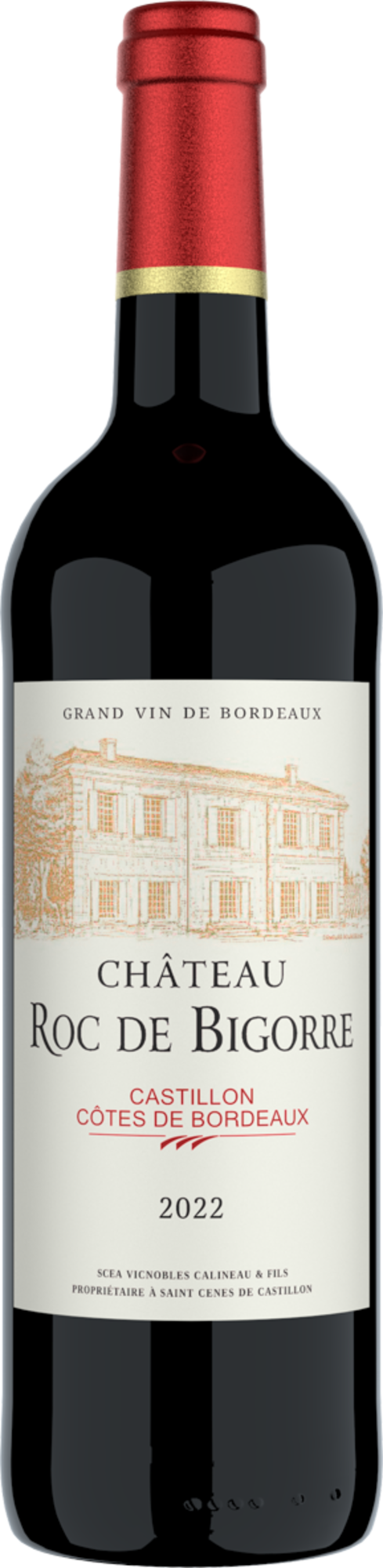 CHÂTEAU ROC DE BIGORRE 2022 AOP CASTILLON CÔTES DE BORDEAUX
ROUGE code EAN 3251092304133 