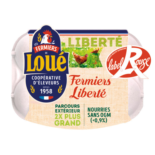 6 OEUFS FERMIERS LABEL ROUGE 
