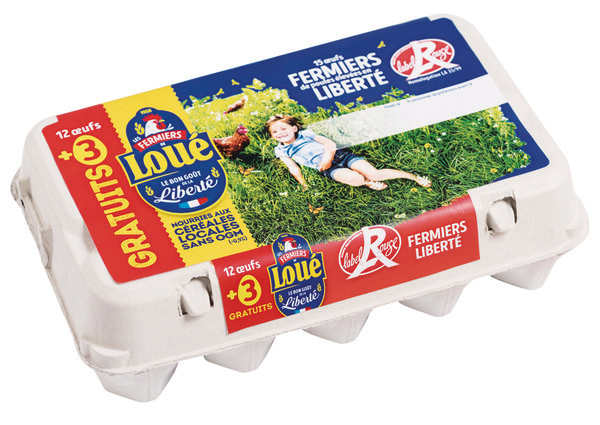 loue ŒUFS LES FERMIERS DE LOUÉ code EAN 3251320081553 
