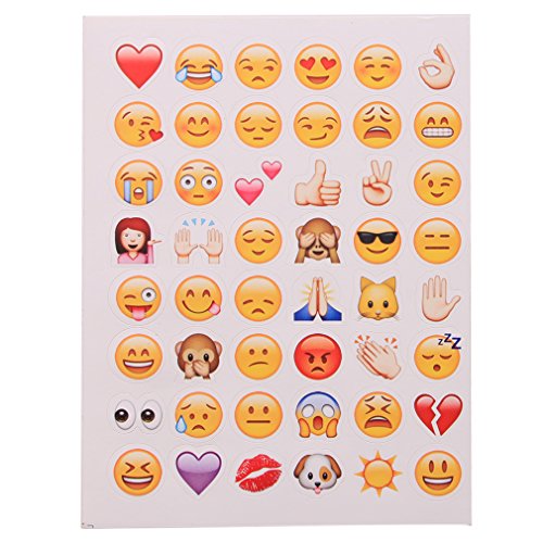 19 feuilles de Autocollant d'expression QQ Auto...