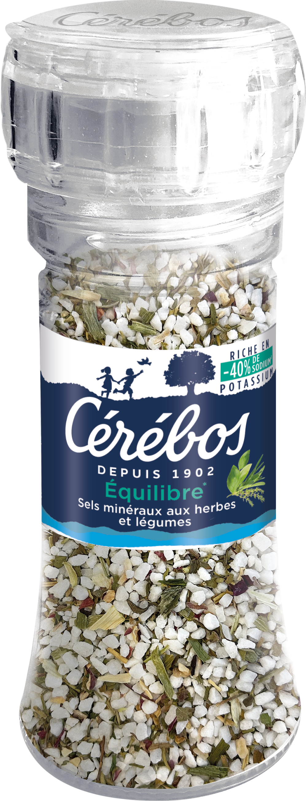 CÉRÉBOS MOULIN GROS SEL AUX HERBES code EAN 3252378008042 