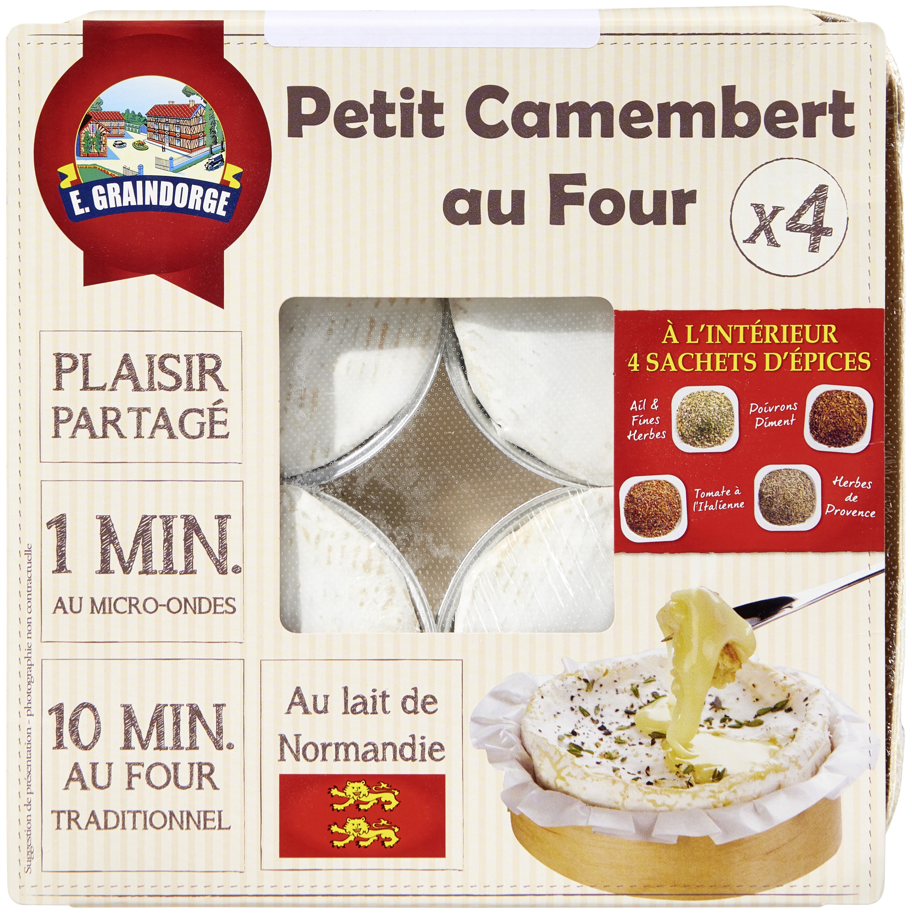 Camemberts barbecue E. Graindorge