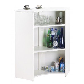 Simmob - Meuble Comptoir, Meuble Bar, Blanc - C...