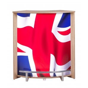 Simmob - Meuble Comptoir de Bar Chêne Naturel -...