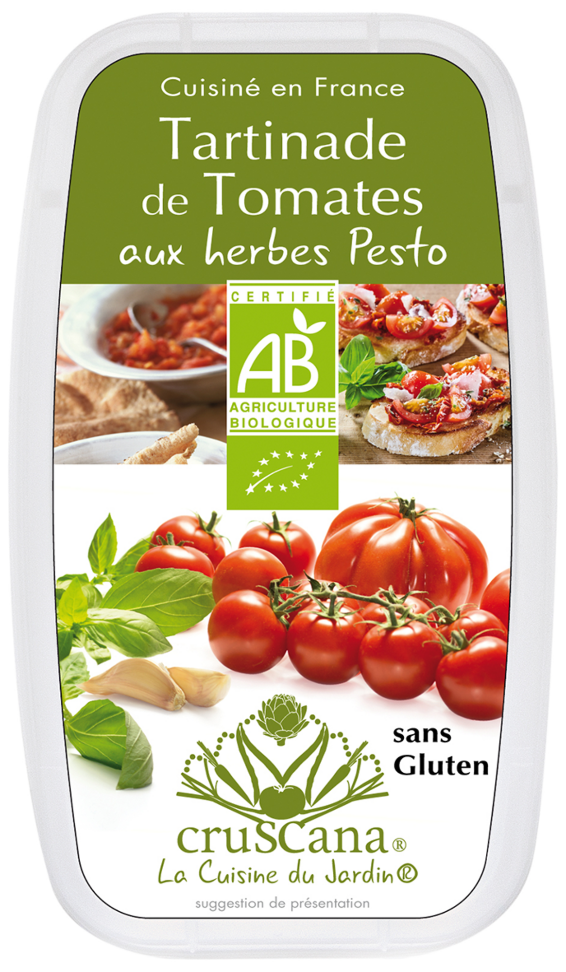 Tartinade de tomates aux herbes pesto
