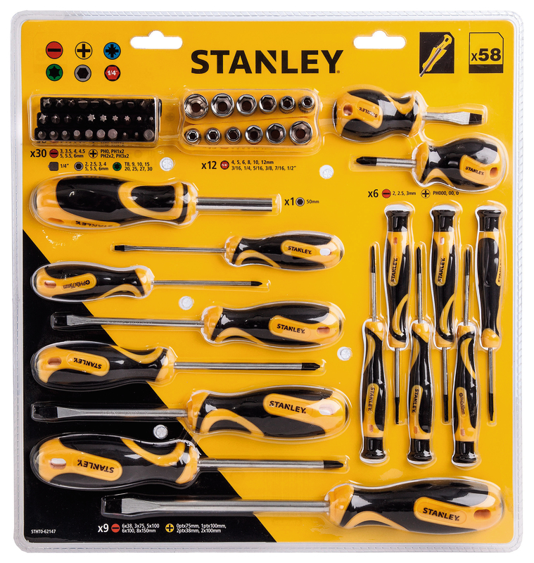 LOT DE 58 TOURNEVIS STANLEY