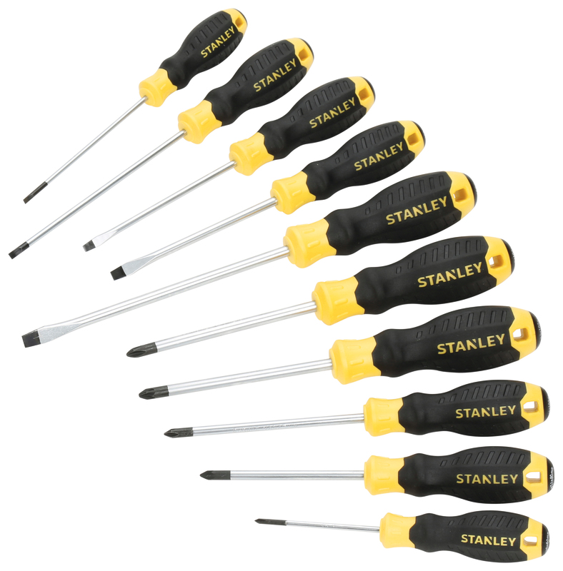 JEU DE 10 TOURNEVIS STANLEY