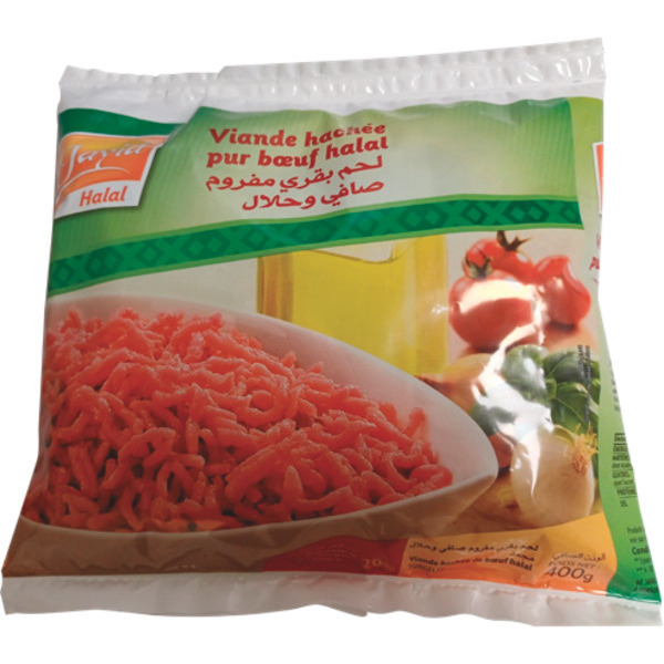 VIANDE HACHÉE PUR BOEUF HALAL SURGELÉE
