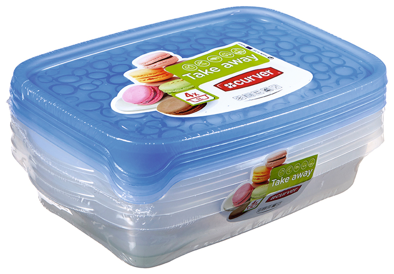 LOT TAKE AWAY CARRÉE 5X0.6L curver