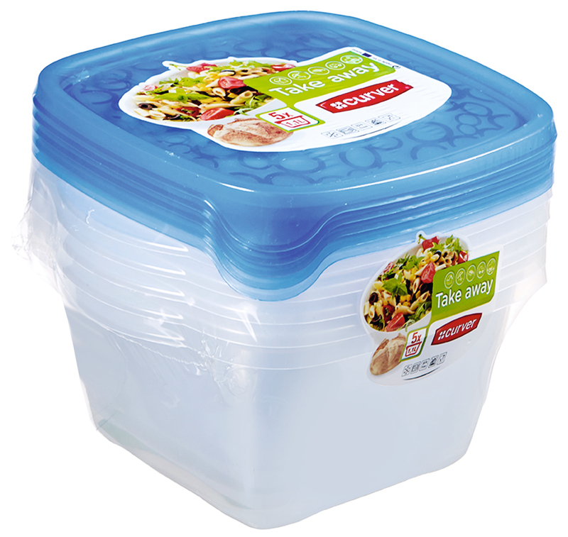 LOT DE 5 BOITES ALIMENTAIRE 1.1L curver