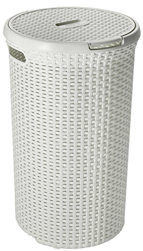 2045234 style panier à linge plastique crème 48 l