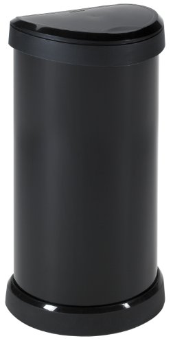 Curver 176455 aspect métal "touch" poubelle 40 l métal noir code EAN 3253922130059 