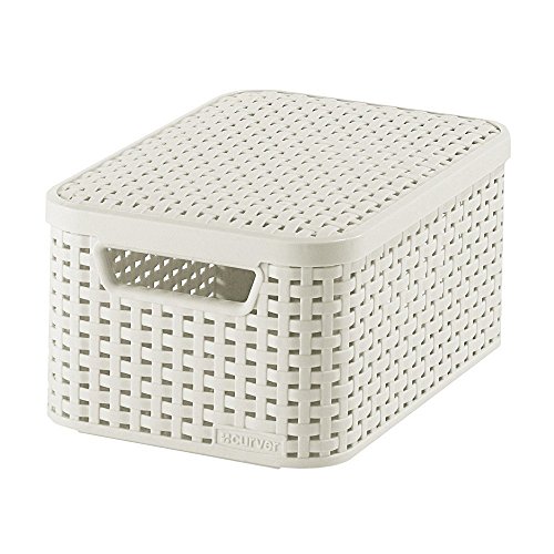 205840 rangement style aspect rotin s + couverc...