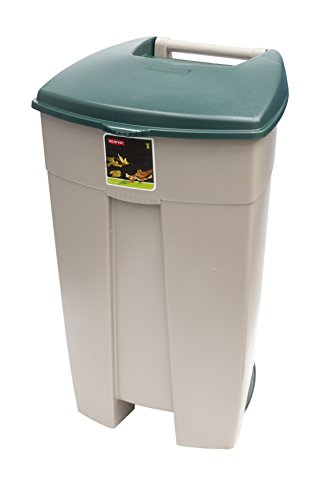 Curver beige vert Poubelle de Rue PolypropylÃšn...