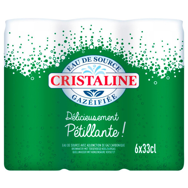  Eau De Source Gazéifiée Cristaline code EAN 3254382053803 