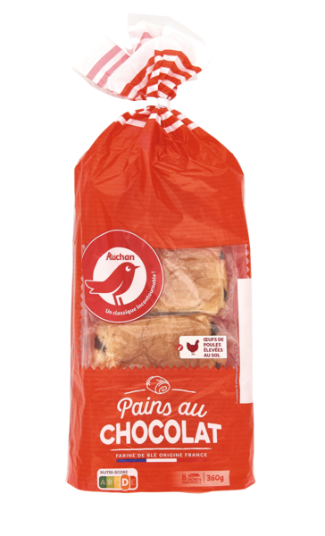  Pains Au Chocolat Auchan code EAN 3254560023093 