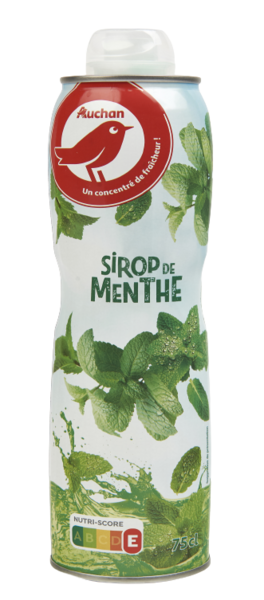 Sirop De Menthe Auchan code EAN 3254560024106 