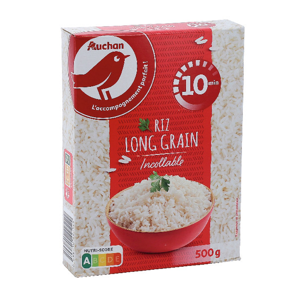  Riz Long Grain Incollable Auchan code EAN 3254560049086 