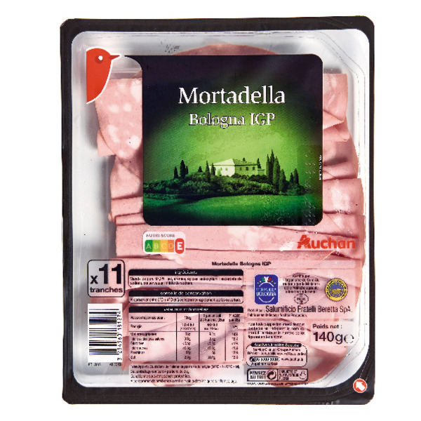  Mortadella Bologna Igp Auchan Tavola In Italia code EAN 3254560181274 