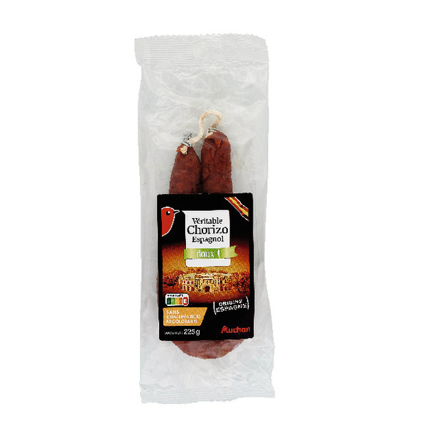  Chorizo Doux Auchan code EAN 3254560267244 