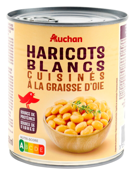  Haricots Blancs Auchan code EAN 3254560683563 