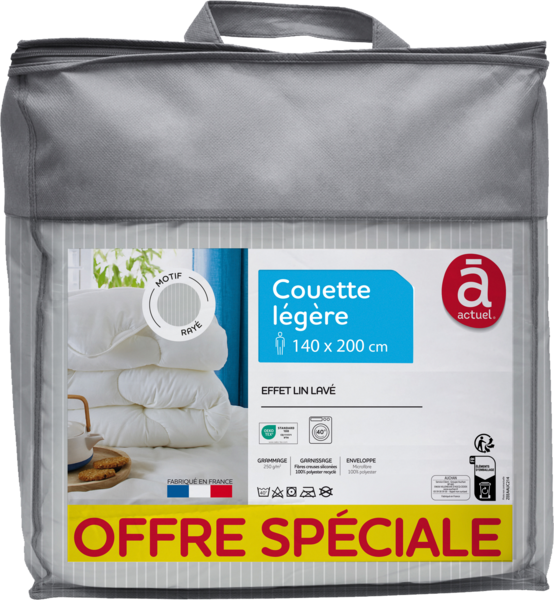  Couette Effet Lavé Rayée Actuel code EAN 3254564510780 