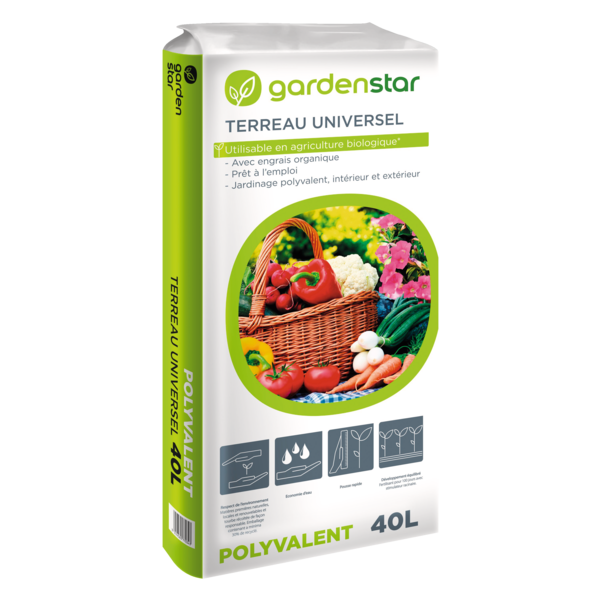  Terreau Universel 40 L Gardenstar code EAN 3254565770343 
