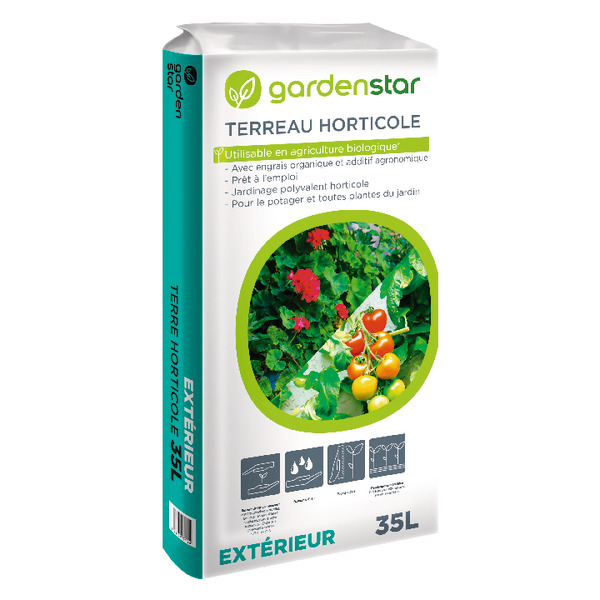  Terreau Horticole 35 L Gardenstar code EAN 3254565771944 