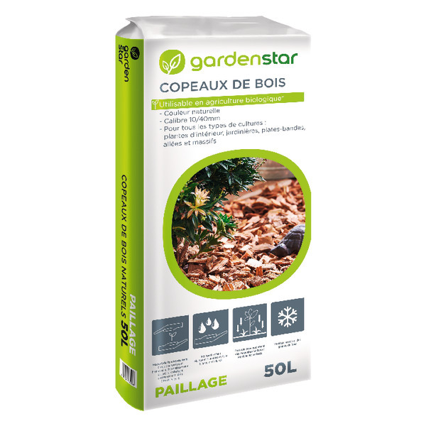 Copeaux De Bois Naturel 50 L Gardenstar code EAN 3254565772088 