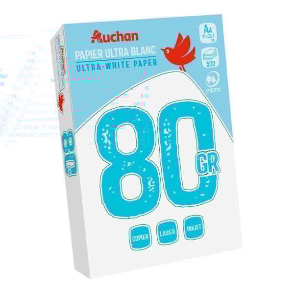  Ramettes 500 Feuilles Auchan code EAN 3254569151537 