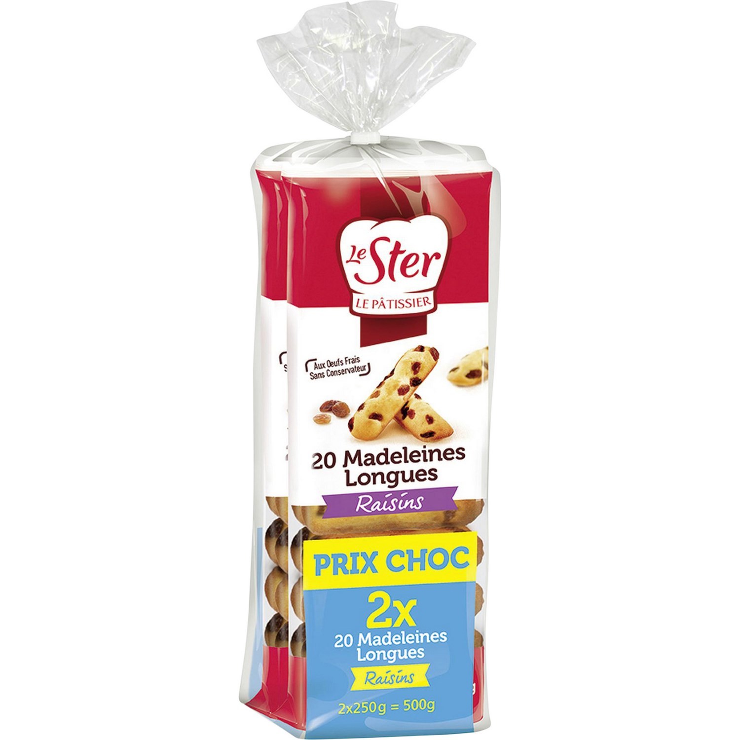 Madeleines longues aux raisins LE STER 3255290251558 LE STER Madeleines longues aux raisins LE STER 3255290251558 LE STER